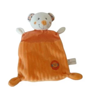 Doudou ours plat orange - Nicotoy Simba Dickie