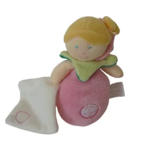 Doudou poupée fraise mouchoir DC2541 Doudou et Compagnie