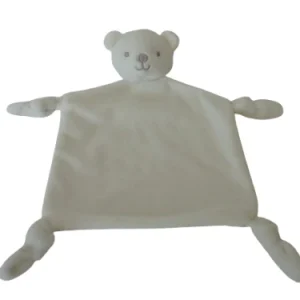 Doudou ours plat blanc étoiles - Primark