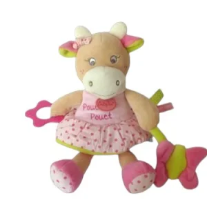 Peluche éveil vache Coquillette - BN0173 Baby'Nat