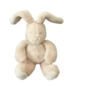 Peluche musicale lapin - marron clair - Basile et Lola - Moulin Roty - 22 cm