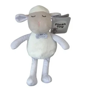Peluche mouton blanc gris - Konimpex BV - 34 cm