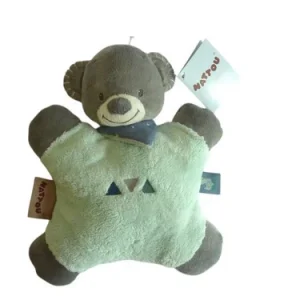 Peluche ours gris bleu - Jack, Jules & Nestor - Nattou - 22 cm