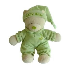 Peluche ours dormeur vert - Gipsy - 31 cm