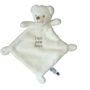 Doudou ours plat blanc - Nicotoy Simba toys - 33 cm