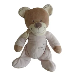 Peluche ours rose - Cuddles - Nicotoy - 33 cm