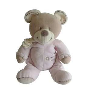 Peluche ours rose - Cuddles - Nicotoy - 30 cm