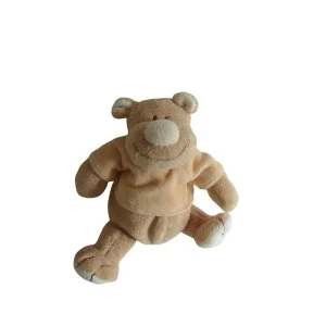 Peluche ours marron pêche - Jollybaby - 18 cm