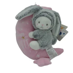 Peluche musicale ours déguisé en lapin - Mots d'Enfants