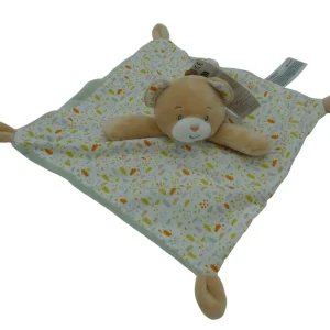 Doudou ours plat marron - Inextenso