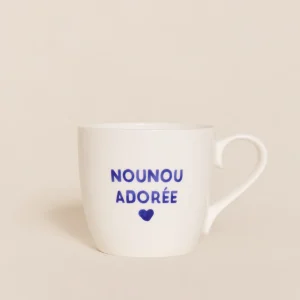 Le mug Nounou adorée - bleu