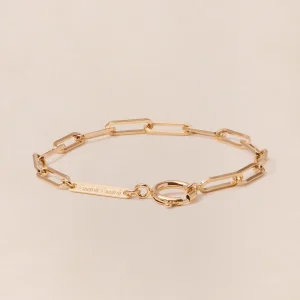 Le bracelet maillons XL doré à l'or fin 24 carats - 18cm