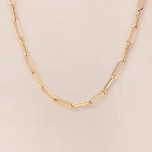 Le collier maillons XL doré à l'or fin 24 carats