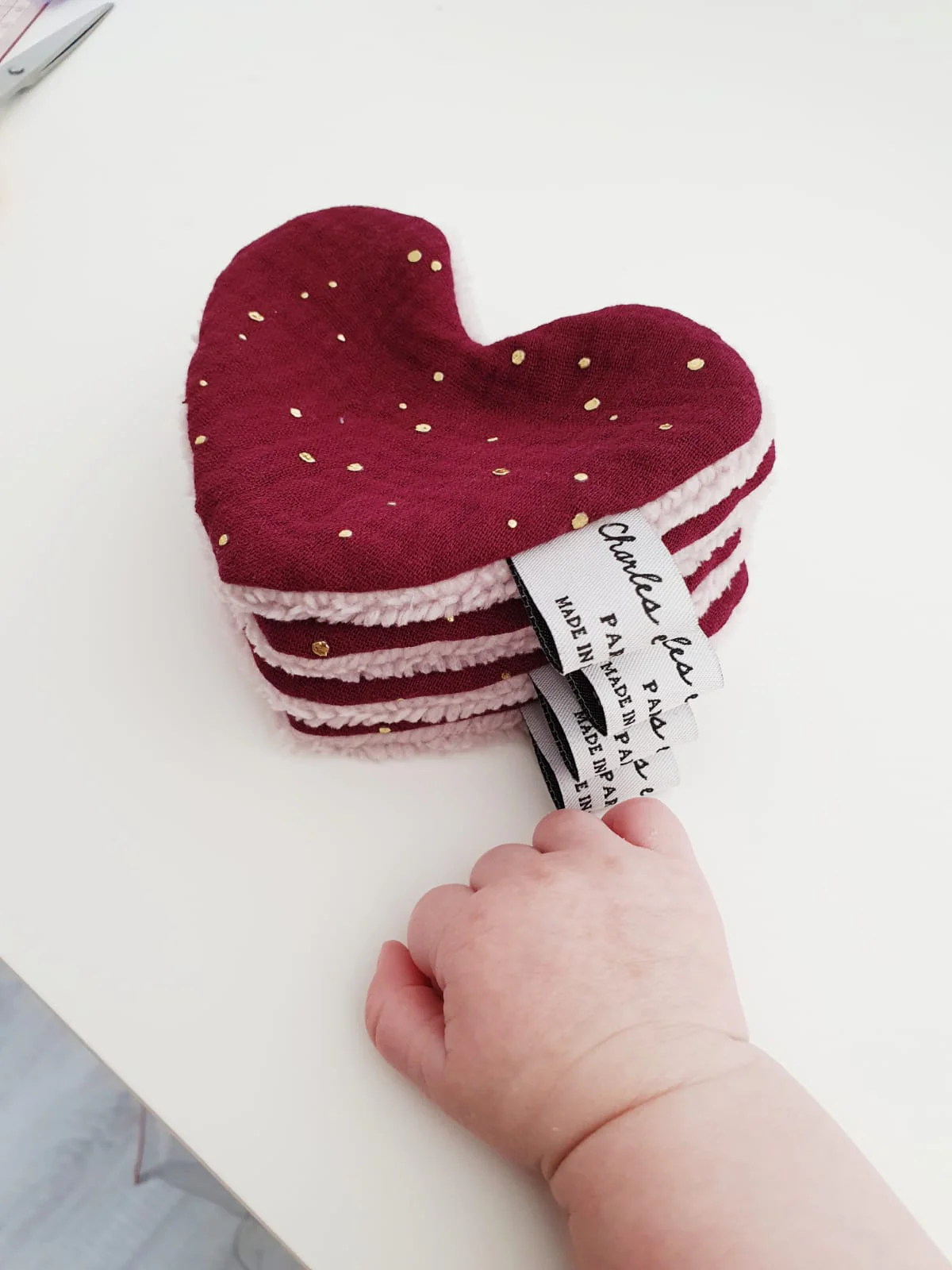 Lingettes douceurs Cœur (lot de 4) – Image 2