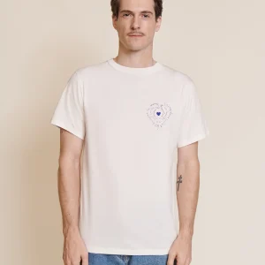 Le t-shirt Je t'aime homme en coton bio - blanc