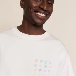 Le t-shirt Papa love en coton bio - blanc