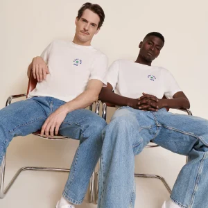 Le t-shirt Papa love club en coton bio - blanc