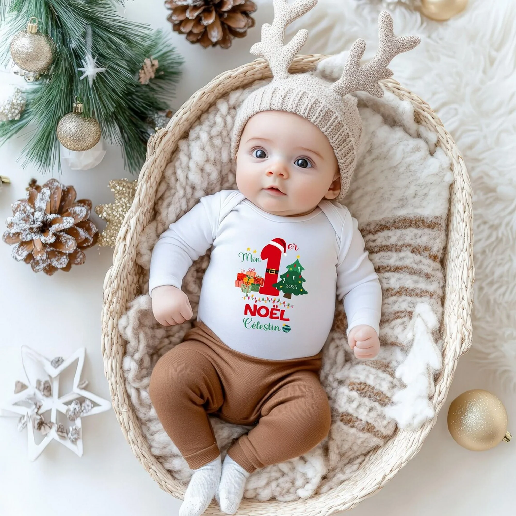 Body bébé personnalisé " Mon premier Noël" – Image 2