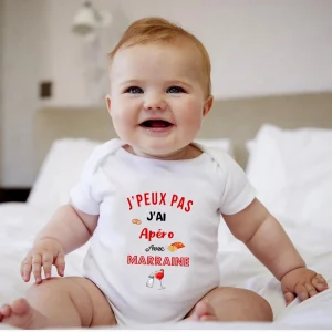 Body bébé marraine apéro