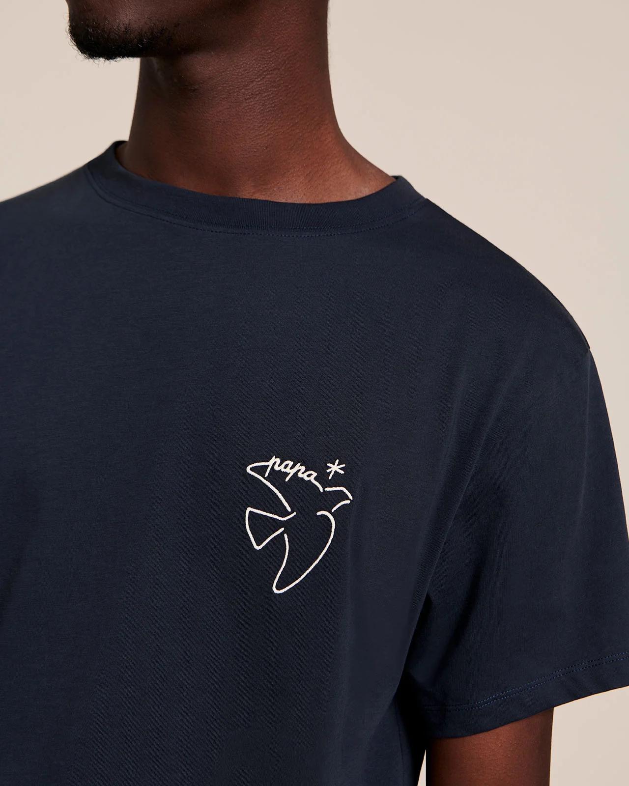 Le duo de t-shirts Papa bird / Baby bird - charbon – Image 9