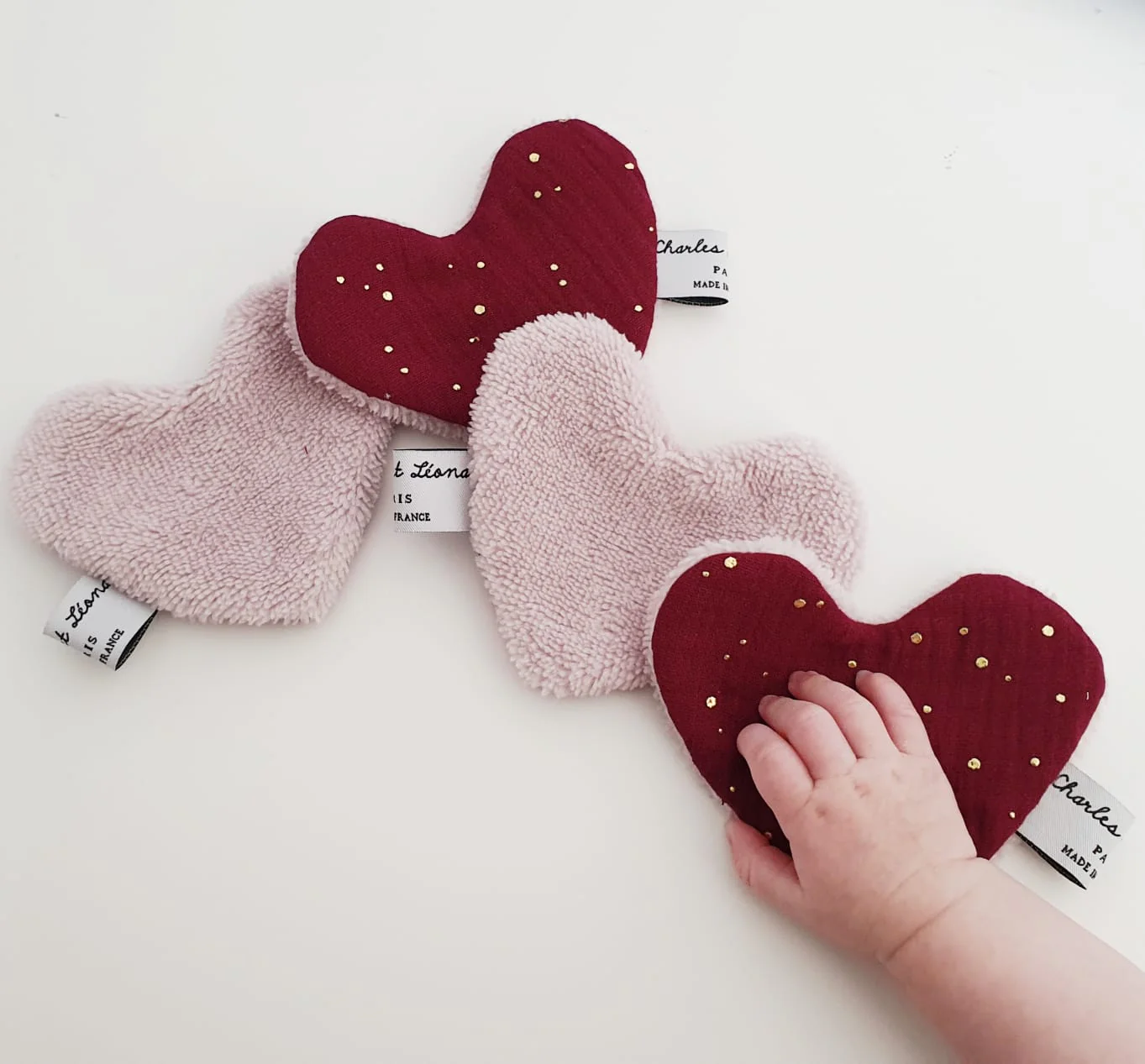 Lingettes douceurs Cœur (lot de 4) – Image 4