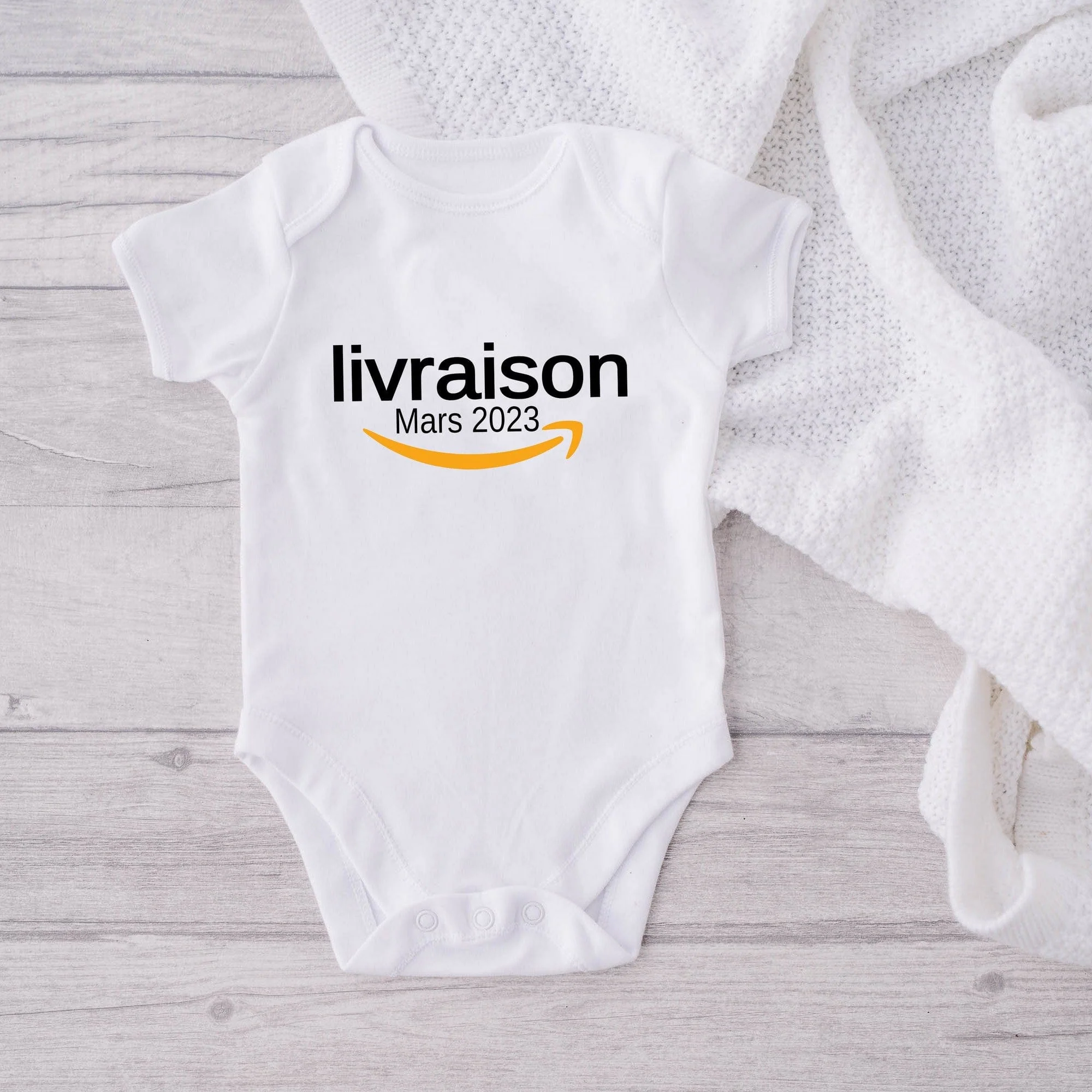 Body de bébé personnalisé annonce grossesse Amazon – Image 2