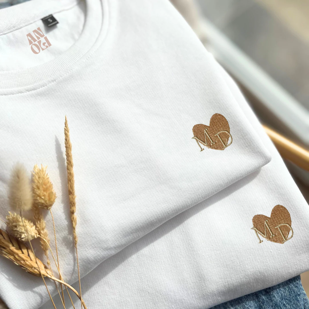 Duo broderies cœur & initiales – Image 3