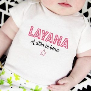 Body bébé personnalisé star is born