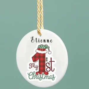 Boule de Noël céramique "Mon 1er Noël"