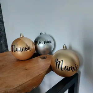 Boule de Noël personnalisées prénom
