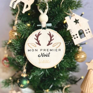 Boule de Noël personnalisée - Motif cerf