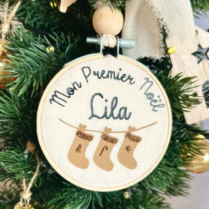 Boule de Noël Personnalisée- Motif Chaussettes