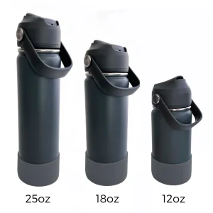 Bouteille d'eau personnalisée grise