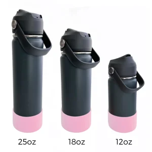 Bouteille d'eau personnalisée rose pâle