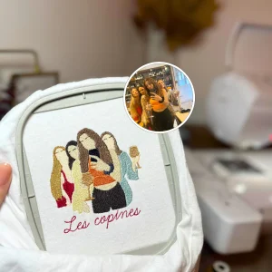 Broderie illustration en remplissage