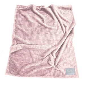 Couverture rose personnalisée pour bébé