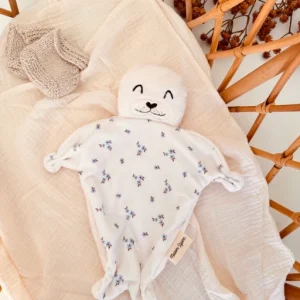 Fleur le Phoque - Doudou Phoque Personnalisable - Minky Chantilly