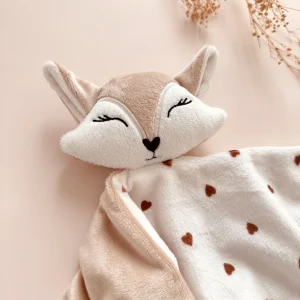 Edgard le Renard - Doudou Renard personnalisable -  Minky Latte