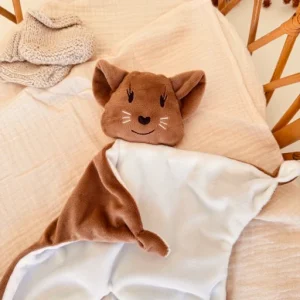 Emy Doudou souris - Doudou personnalisable - Minky Café