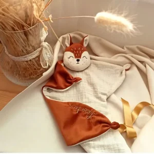 Doudou Écureuil  Crunch - doudou fait main personnalisé