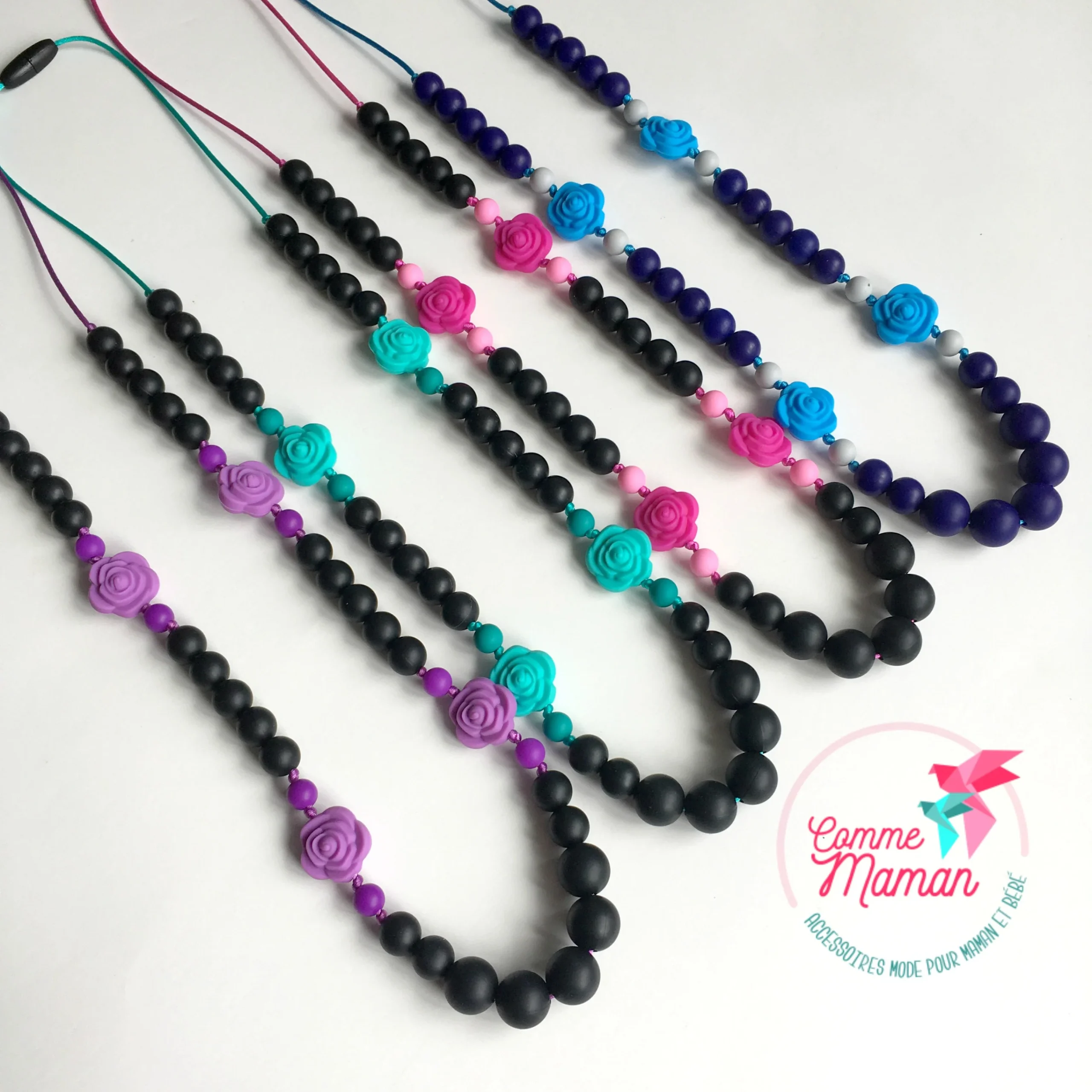 Collier d'allaitement DAISY, collier de dentition, portage, fleurs – Image 3