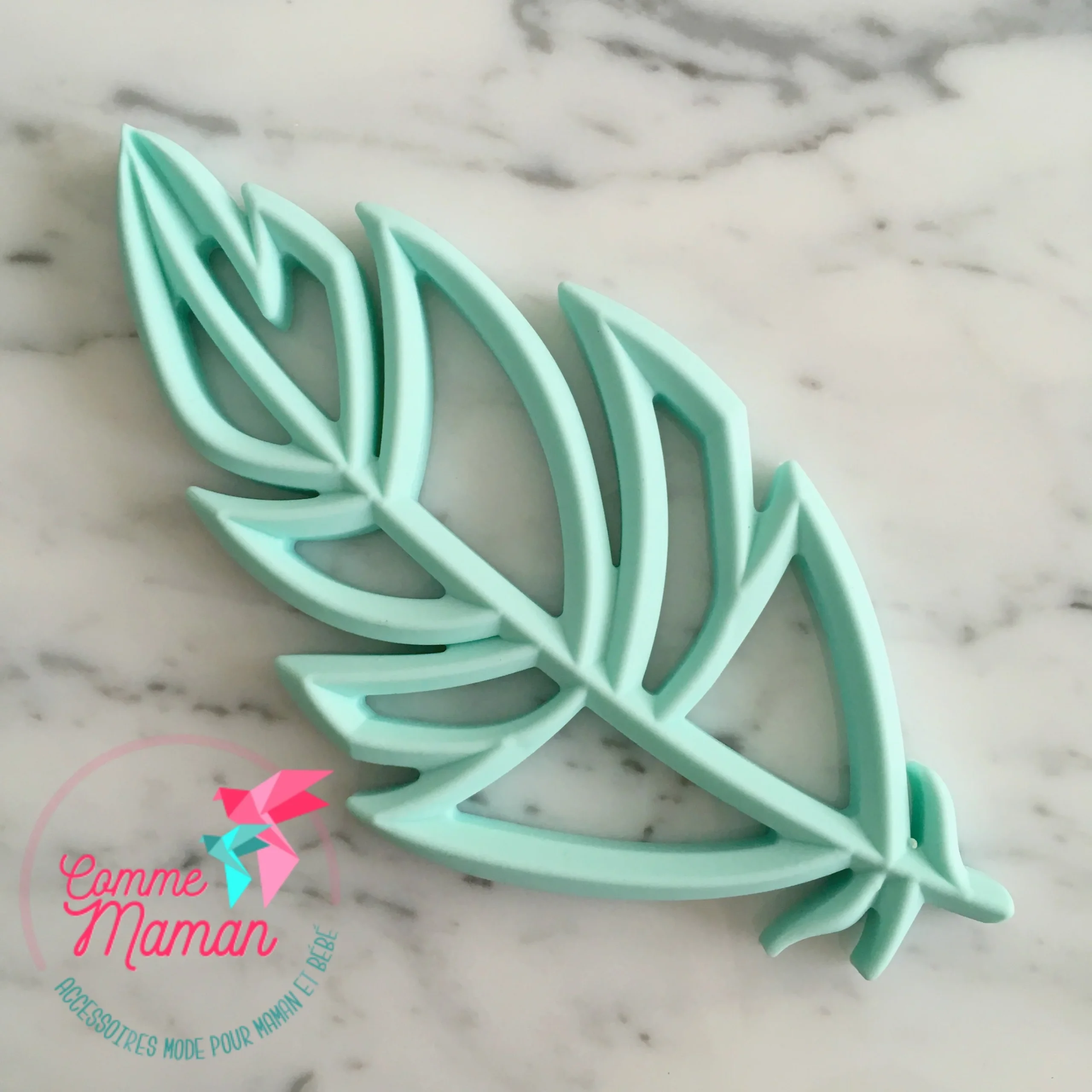 Jouet de dentition PLUME, jouet à mordiller, poussée dentaire, cadeau de shower – Image 4