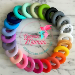 ANNEAU de dentition en silicone, jouet de dentition, accessoire sensoriel