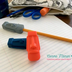 Embout pour crayon, STATUE île de Pâques, mâchouille, accessoire sensoriel, anti-stress, TDAH, TSA