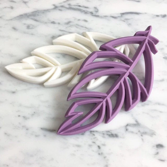 Jouet de dentition PLUME, jouet à mordiller, poussée dentaire, cadeau de shower – Image 7