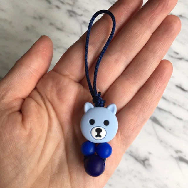 Tirette OURS pour fermeture éclair, ours, zipette, aide l'autonomie des petits, accessoire sensoriel, bille de silicone – Image 4