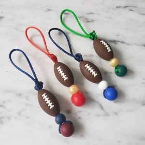 Tirette ballon de FOOTBALL pour fermeture éclair
