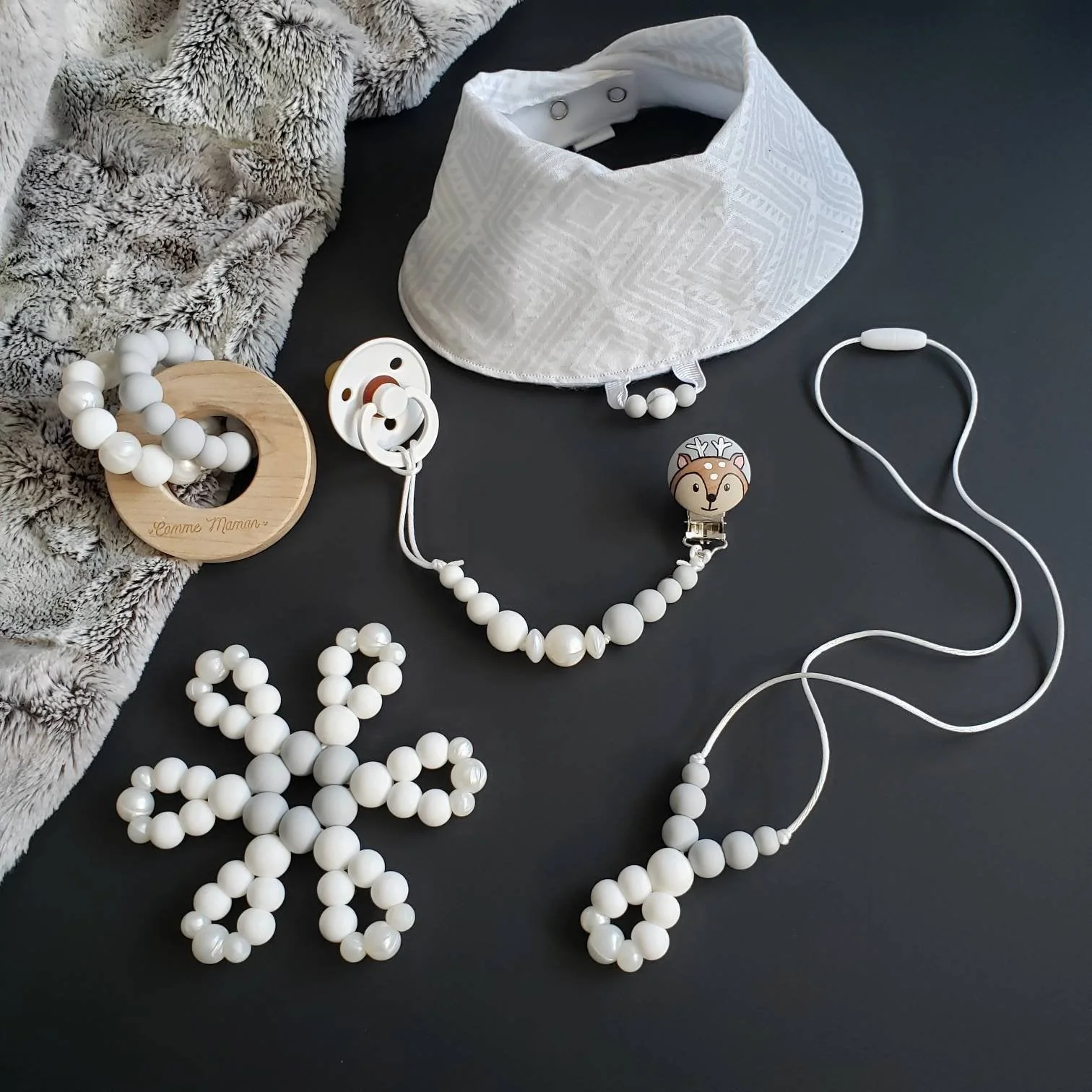 Collier d'allaitement DAHLIA, collier de dentition, collier de portage, cadeau de shower – Image 2