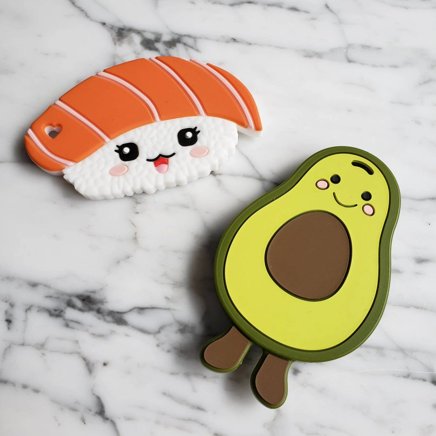 Jouet de dentition AVOCAT, accessoire de dentition en silicone alimentaire, jouet à mordiller, poussée dentaire, cadeau de shower – Image 2