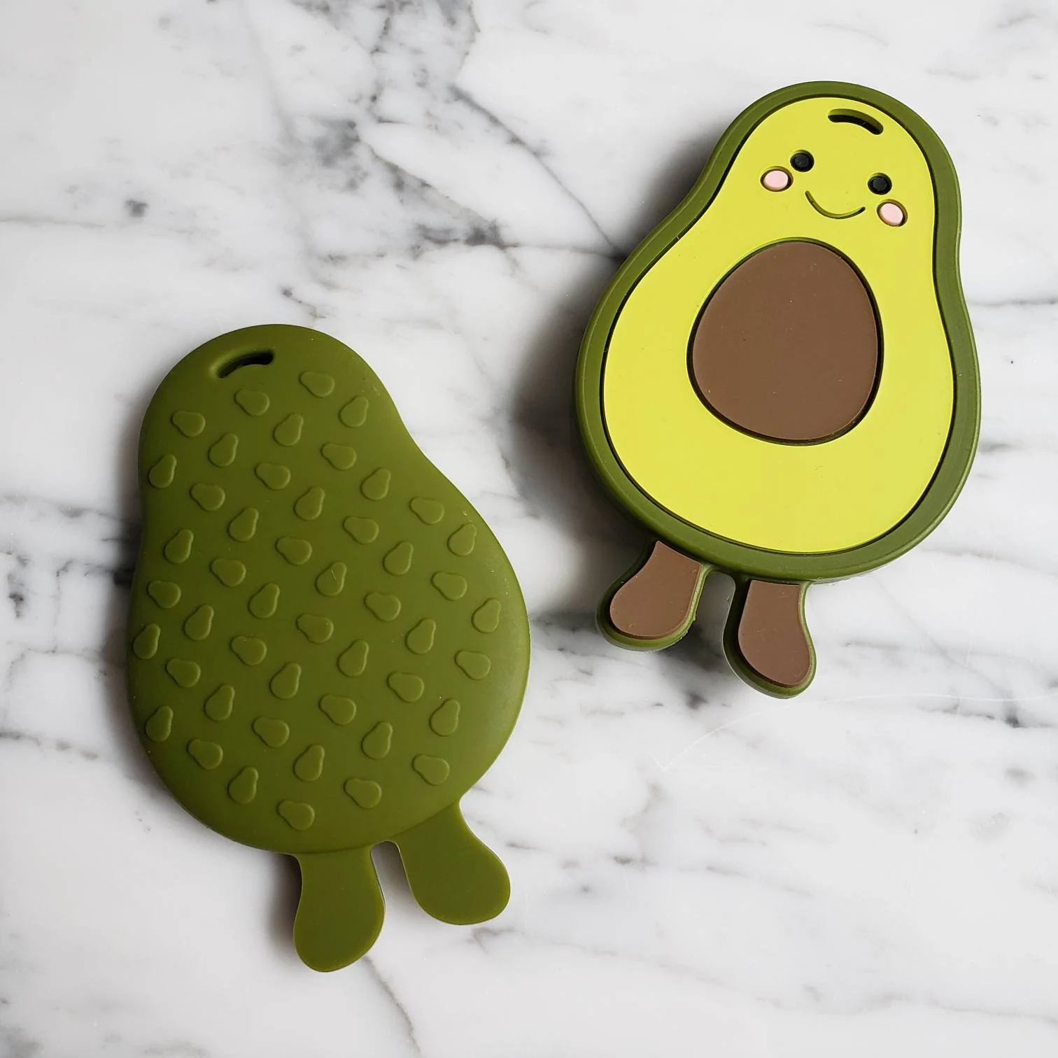 Jouet de dentition AVOCAT, accessoire de dentition en silicone alimentaire, jouet à mordiller, poussée dentaire, cadeau de shower – Image 3